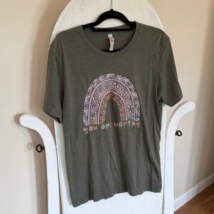 Bella Canvas Olive Green Short Sleeve Tee